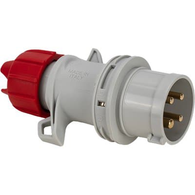 Spina Mobile Industriale Rossa Fme 3P con T 16A IP55 2 Pezzi - 2