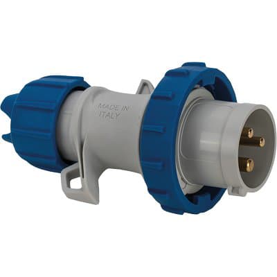 Spina Mobile Industriale Blu Fme 2P con T 16A IP67 2 Pezzi - 2