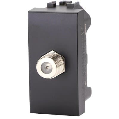 Connettore F Tv Sat Diretto Abl Nero 8 Pezzi - 2