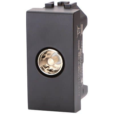 Presa Tv Passante Abl Nero 9,5 mm 8 Pezzi - 2