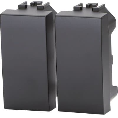 Tappo Copriforo Abl Nero 2 Pezzi - 2