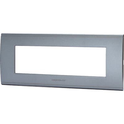 Placca Coprifrutti Abl Grigio Scuro Posti 7 208 x 85 mm 8 Pezzi - 2