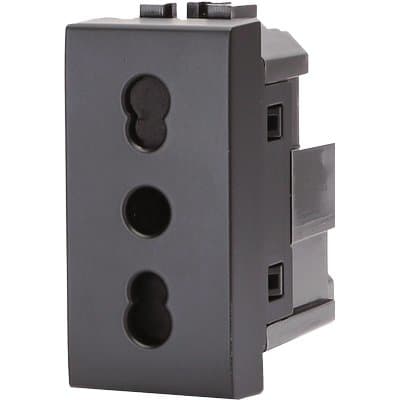 Presa Abl Nero a 10 a 16 2P con T 250 V 8 Pezzi - 2