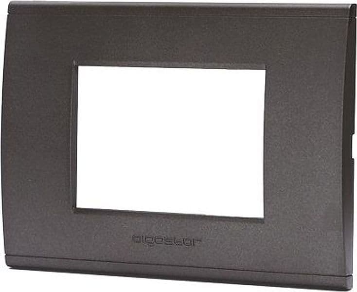 Placca Coprifrutti Abl Nero Posti 3 120 x 85 mm 8 Pezzi - 2