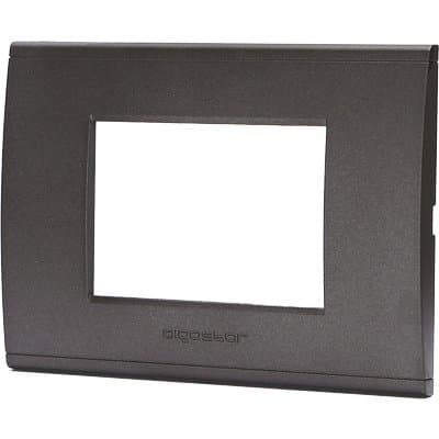 Placca Coprifrutti Abl Nero Posti 3 120 x 85 mm 8 Pezzi - 2