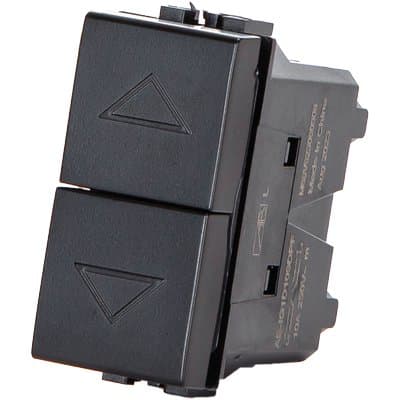 Pulsante Unipolare Doppio Abl Nero a 16 250 V 8 Pezzi - 2
