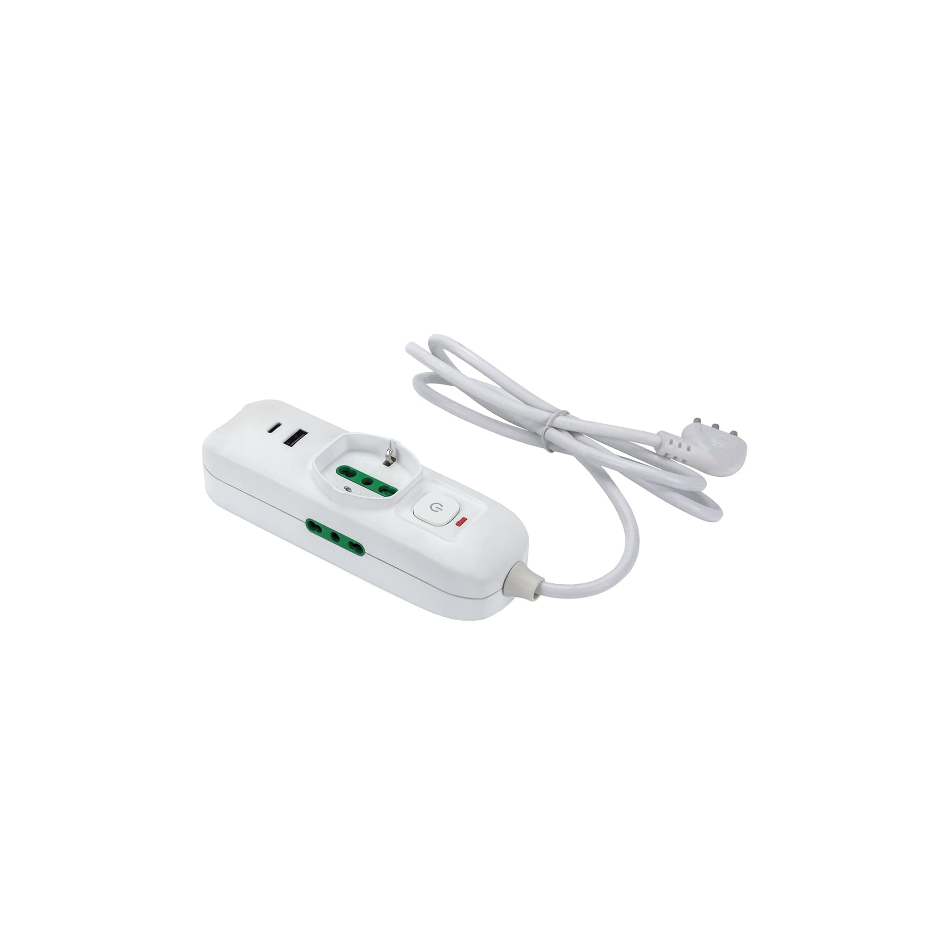 Multipresa Bipasso Schuko con Termico Triax Fme Bianco 2 Pezzi 7403240 – Fanton