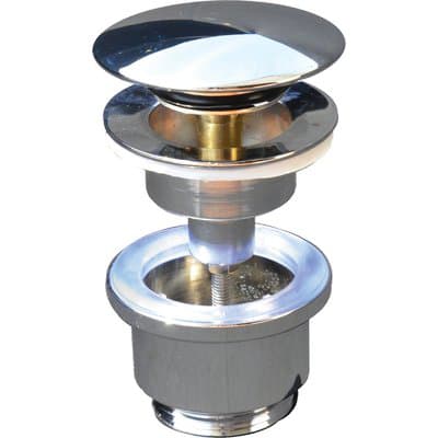 Piletta Scarico Clic Clac Lavabo Bidet Zama Cromato 1¼ M - 2