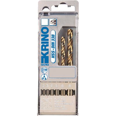 Punta Trapano Hss Cobalto 5% Astuccio Krino 8,0 2,0 mm 6 Pezzi - 2