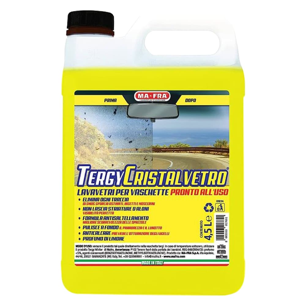 LAVAVETRI LIQUIDO 'TERGY CRISTALVETRO' ml 4500  - MA-FRA – Mafra