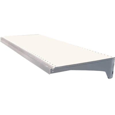 Ripiano Market Acciaio Verniciato Bianco 40 x 100 cm 4 Pezzi - 2