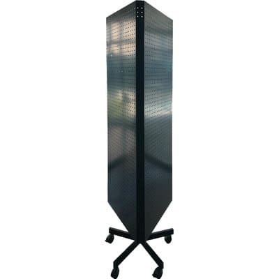 Espositore Trifacciale Pannello Forato Nero 149 x 49 x 175 cm - 2