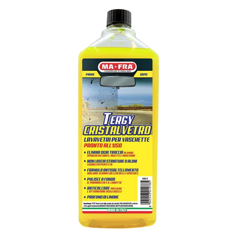 LAVAVETRI LIQUIDO 'TERGY CRISTALVETRO' ml 1000  - MA-FRA – Mafra