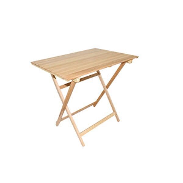 Tavolo Legno Pieghevole 80 x 60 x 75CM Noce - 2