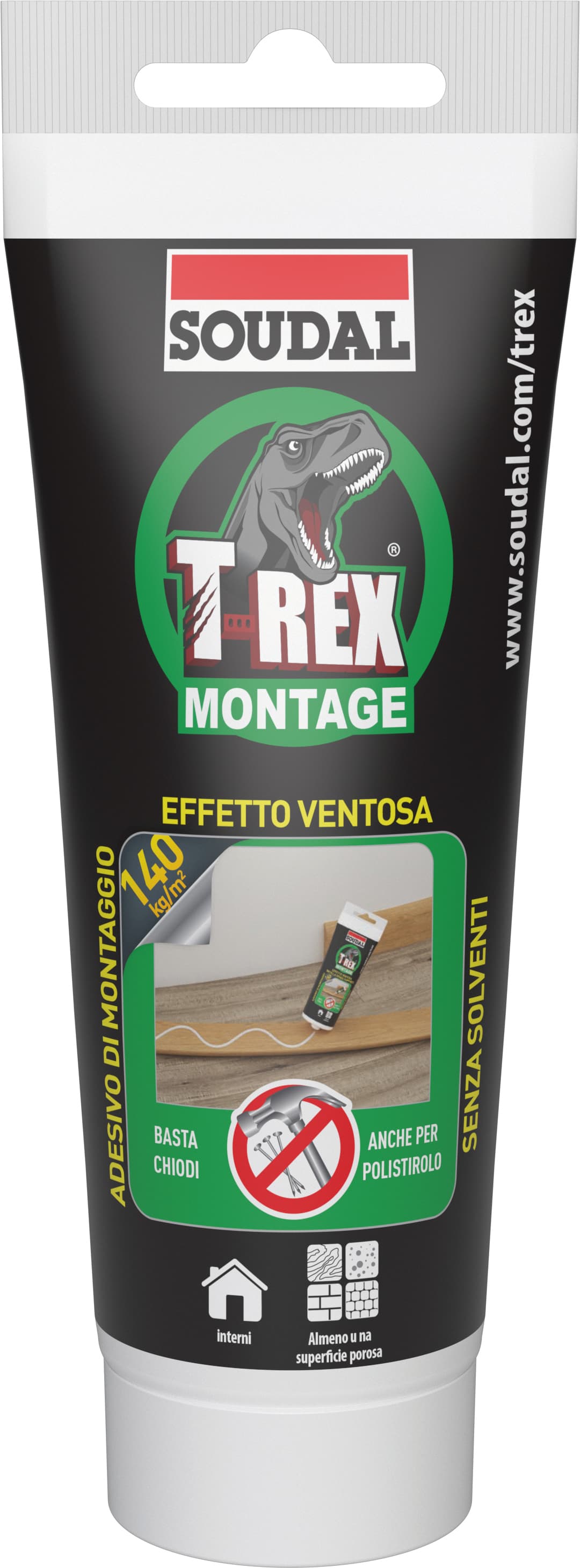 Adesivo di Montaggio ''T Rex'' Effetto Ventosa Ml. 200 Bianco 10 Pezzi - 2