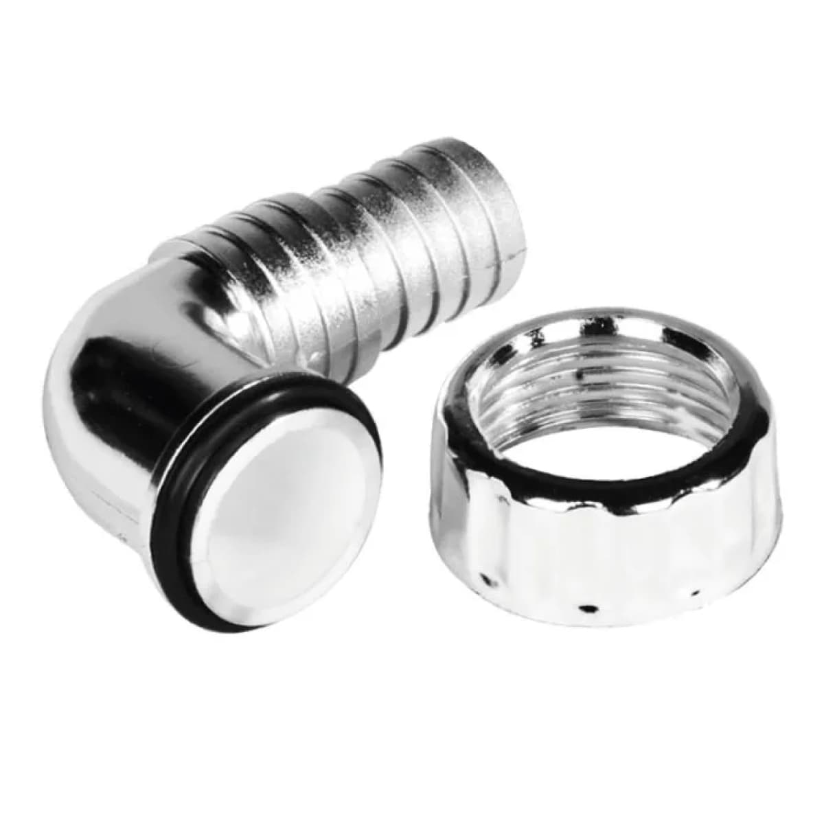 Pipetta Curva per Scarico Lavatrice Lavastoviglie in PP 17MM a 22MM Idroweb - 2