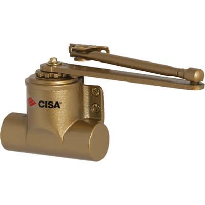 Chiudiporta a Molla 601 Cisa Vern Oro Braccio Standard Forza 1 - 2