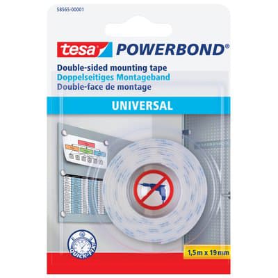 Nastro Biadesivo Universale Powerbond 58565 Tesa 1,5 ml 19 mm 12 Pezzi - 2