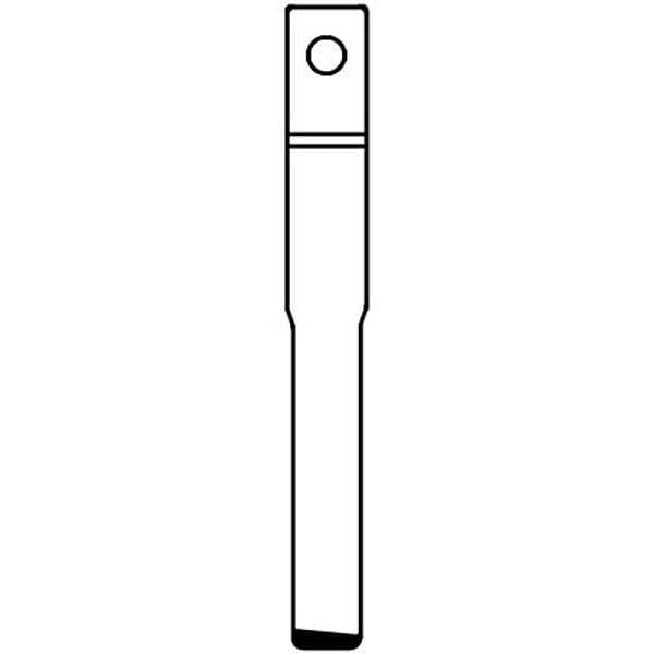 Chiave Flip Auto Ford HU101T Silca Ottone Nichelato - 2