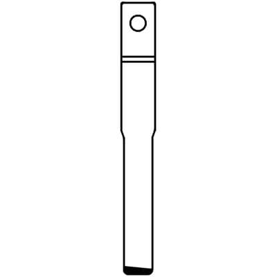 Chiave Flip Auto Ford HU101T Silca Ottone Nichelato - 2