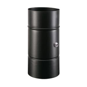 Tubo Porcellanato con Comb con Tappo D 10XH19CM Nero Classic - 2