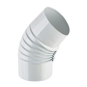 Curva Porcellanata Pieghettata 45 D 10 cm Bianco Classic - 2