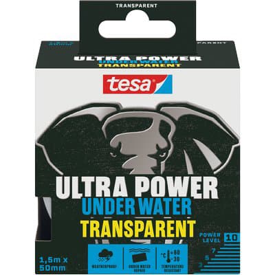 Nastro Ultra Power Under Water 56481 Tesa Trasparente 1,5 ml 50 mm 2 Pezzi - 2