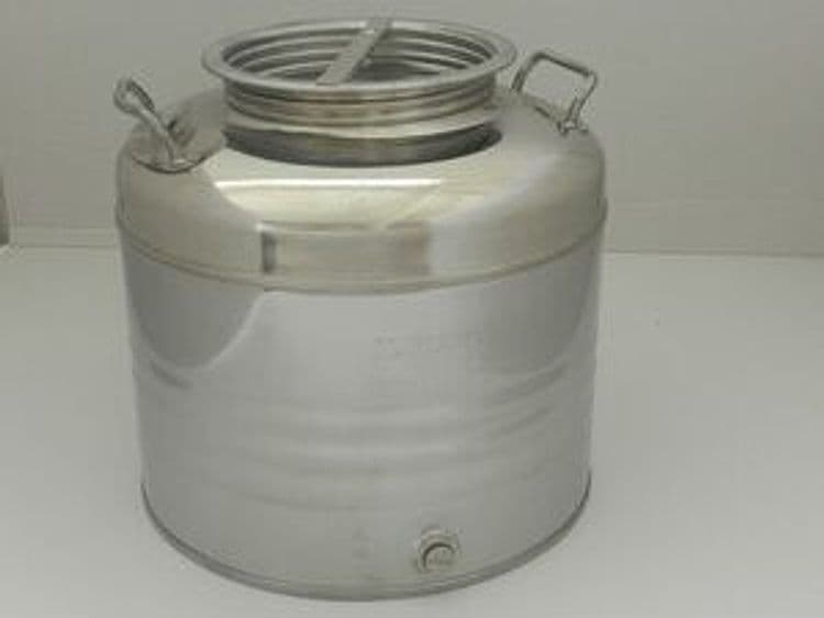 Fusto Olio Acciaio INOX 441 30 l Aggraffato - 2