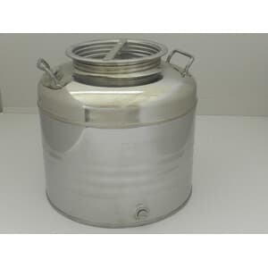 Fusto Olio Acciaio INOX 441 30 l Aggraffato - 2