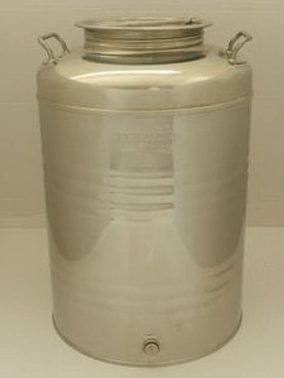 Fusto Olio Acciaio INOX 441 50 l Aggraffato - 2