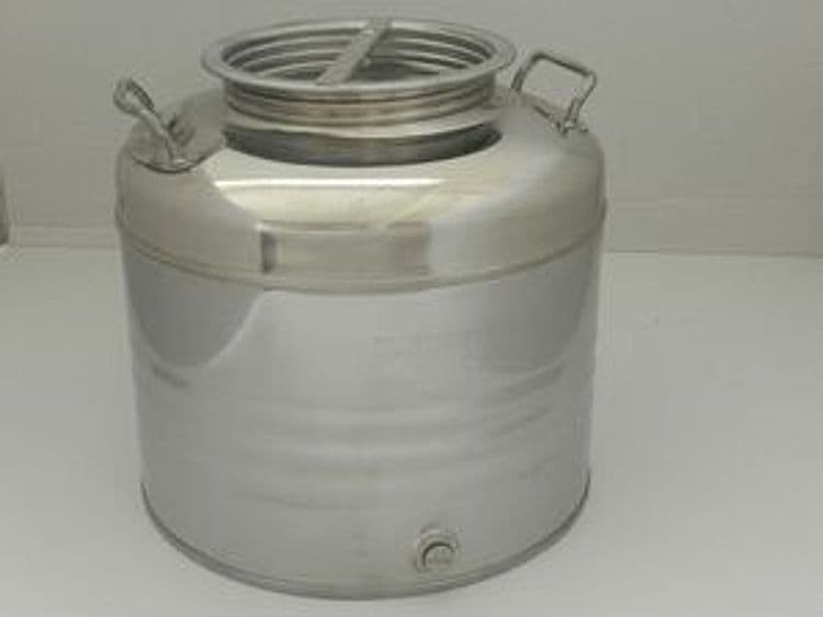 Fusto Olio Acciaio INOX 441 15 l Aggraffato - 2
