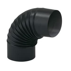 Curva Porcellanata Pieghettata 90 D 15 cm Nero Op Classic - 2