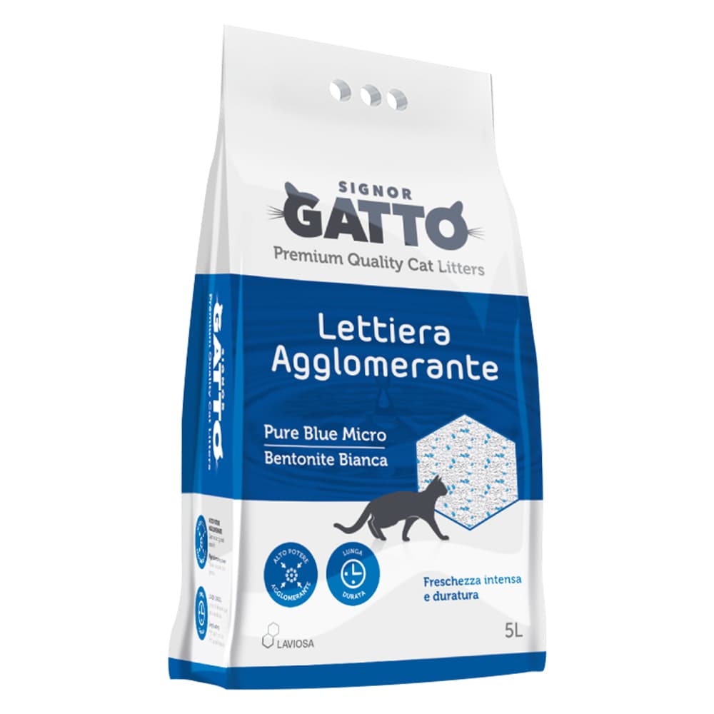 Lettiera Igienica Signor Gatto Pure Blue Micro 5 lt - 2