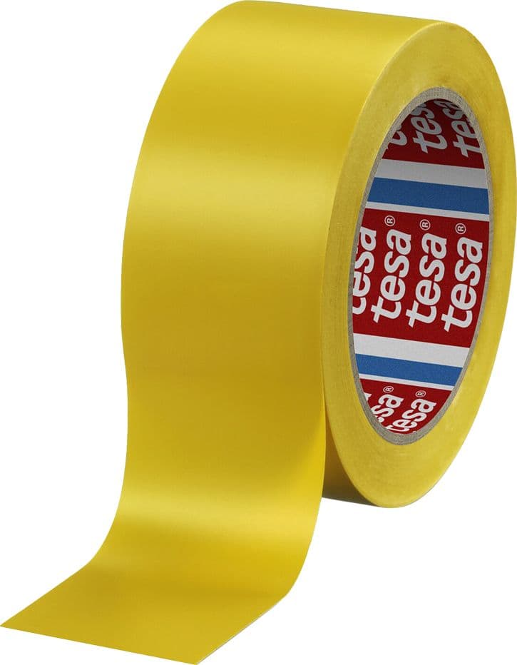 NASTRO SEGNALETICO '60760 PV1' giallo - mm 33 x mt 50- 6 pezzi  - TESA - 2