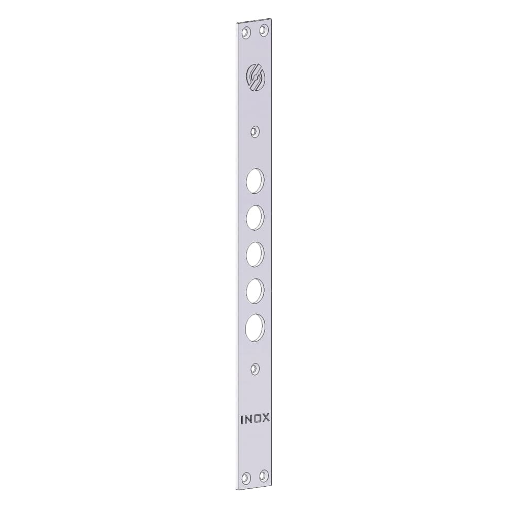 Frontale per Serrature Porte Blindate Interasse 5 Fori Securemme 28 mm - 2
