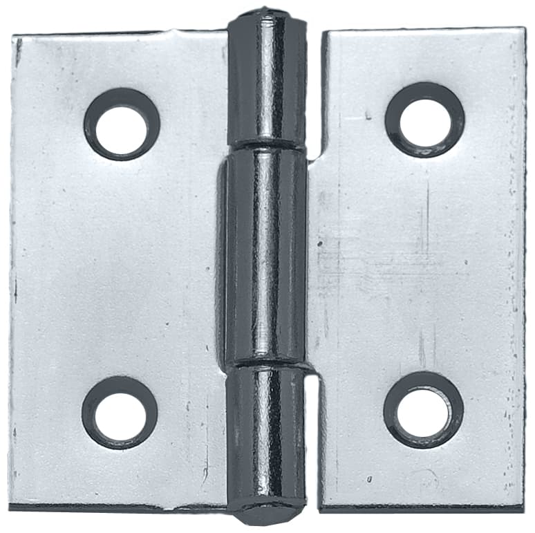 Cerniera Quadra Perno Fisso in Acciaio Zincato Mm 90 x 90 24 Pezzi Aldeghi - 2