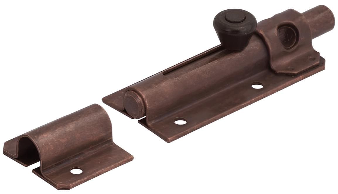 Catenaccio Portalucchetto Leggero Acciaio Bronzato Mm 145 10 Pezzi Aldeghi - 2
