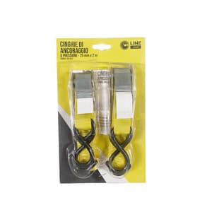 Set 2 Cinghie Ancoraggio Pressione 25 mm 2MTS - 2