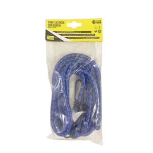 Set 2 Funi Elastiche D.8 C 2 Ganci Fe 150 Blu - 2