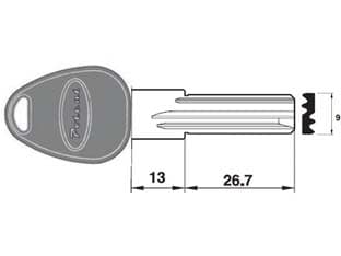 Chiave Grezza Profilo Piatto 3200.KN R1 Potent 10 Pezzi - 2