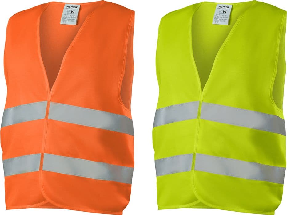 GILET ALTA VISIBILITA' 'ROAD' taglia unica - giallo  - NERI - 2