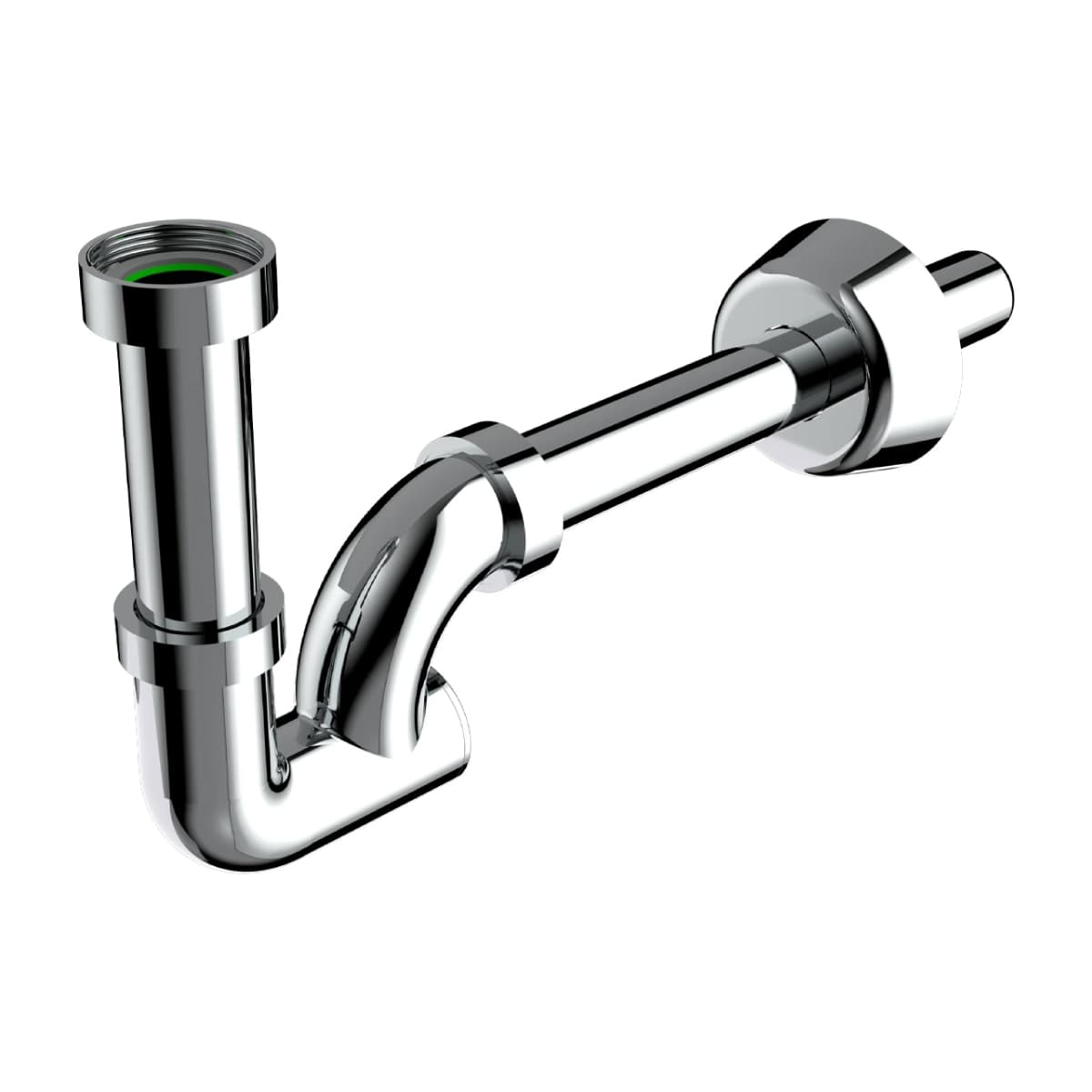 Sifone Scarico a Colonna in ABS Cromato Senza 1¼ x Ø 32 x 250 mm BON - 2