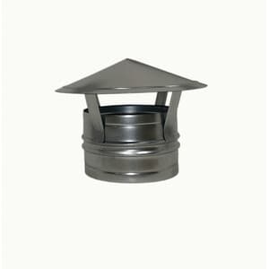 Fumaiolo Cappello Cinese Zincato D 8 cm 2 Pezzi - 2