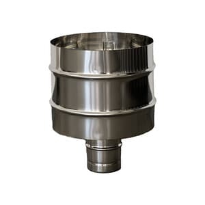 Fumaiolo a Botte INOX Tondo D 8 cm - 2