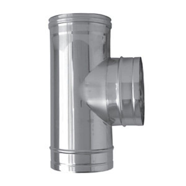 Raccordo a T INOX Attacco Ffm D 10 cm 2 Pezzi - 2