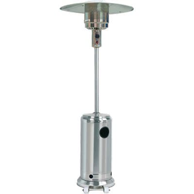 Stufa Gas GPL a Fungo con Ruote Flame Domus Acciaio 13 5 kW - 2