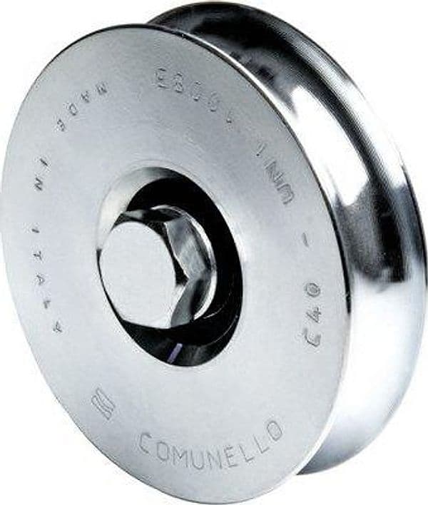Ruota Cancello a Fissare Gola Tonda 310 Comunello 16 mm 100 mm 2 Pezzi