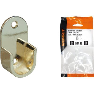 Reggitubo Armadio Tondo Laterale Self Workit 18 mm 2 Pezzi - 2