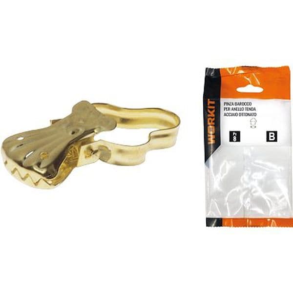 Pinza Barocco per Anello Tenda Self Workit 8 Pezzi - 2