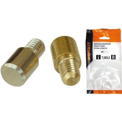 Mensolina Reggipiano Tornita Self Workit M5 7 x 8 mm 14 Pezzi - 2
